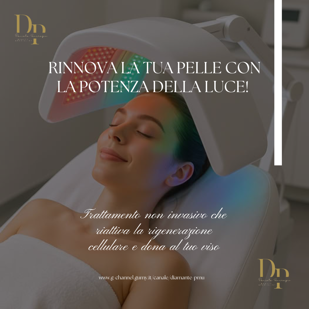 Rinnova la tua pelle con la Fototerapia LED di Diamante PMU Rinnova la tua pelle con la Fototerapia LED di Diamante PMU